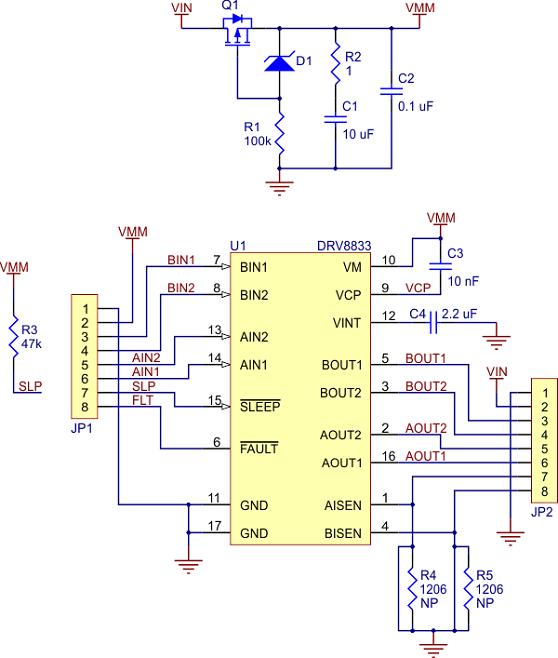 dvr8833 dual motor driver board - pl-2130 circuit diagram